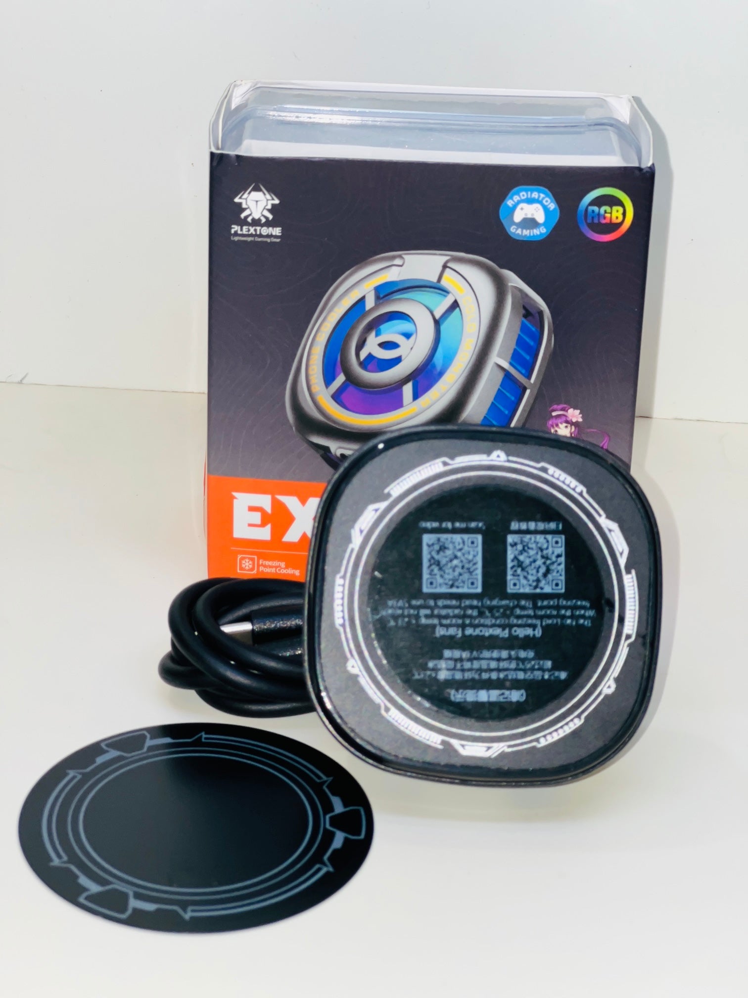 PLEXTONE EX2 Ultra RGB Magnetic Radiator Phone Cooler