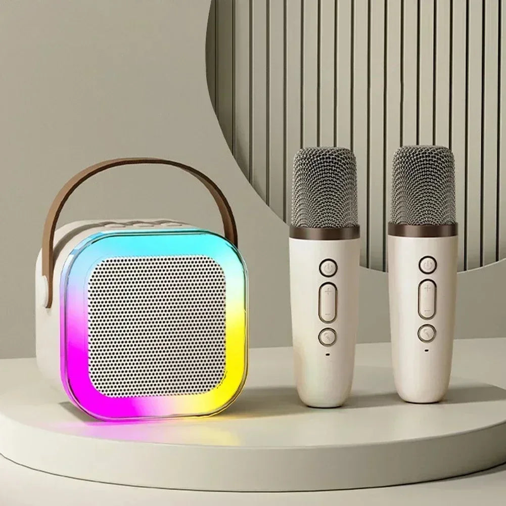 K12 Colorful Karaoke Sound System Speaker With 2 Wireless Karakoke Speaker