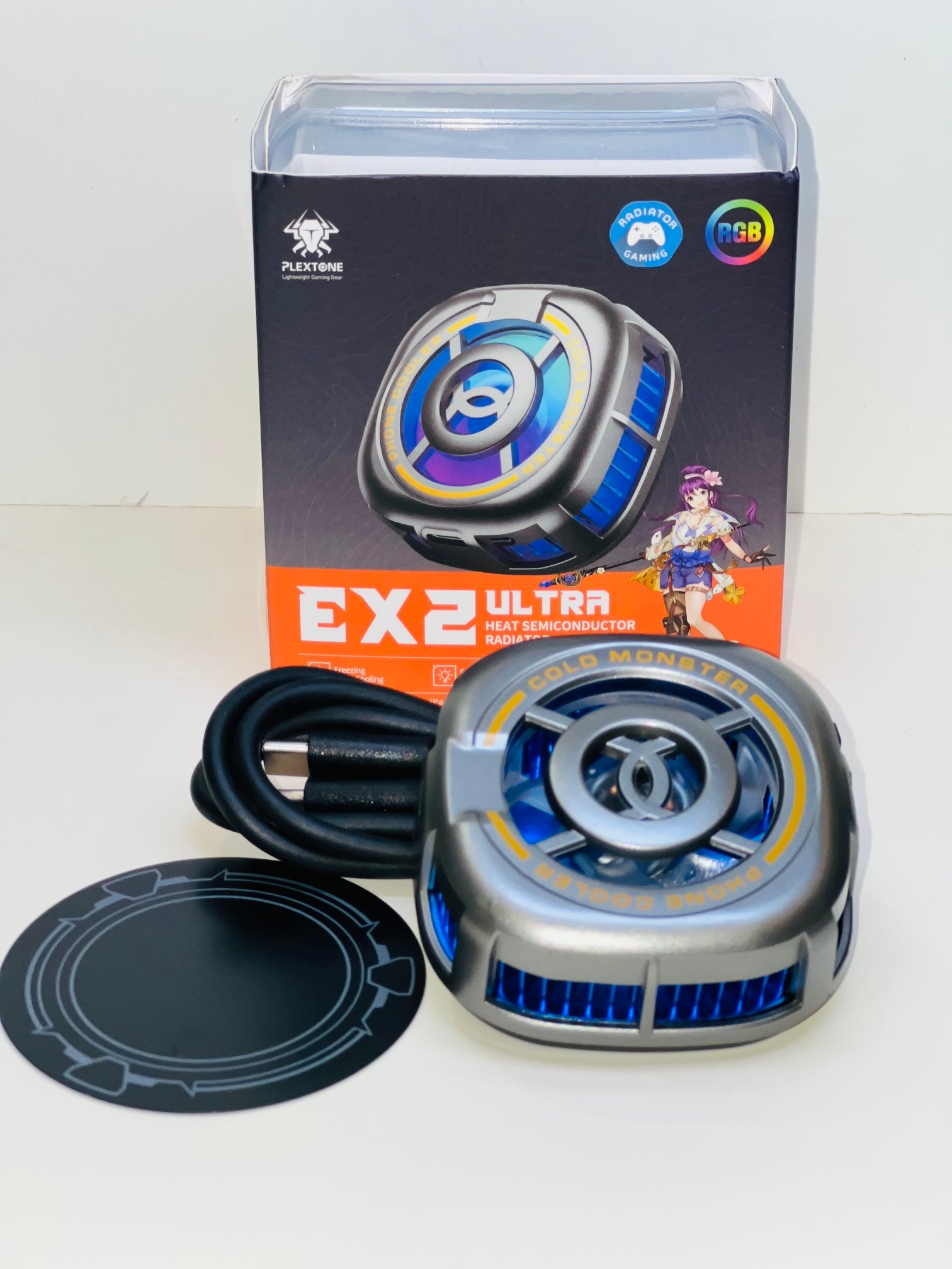 PLEXTONE EX2 Ultra RGB Magnetic Radiator Phone Cooler