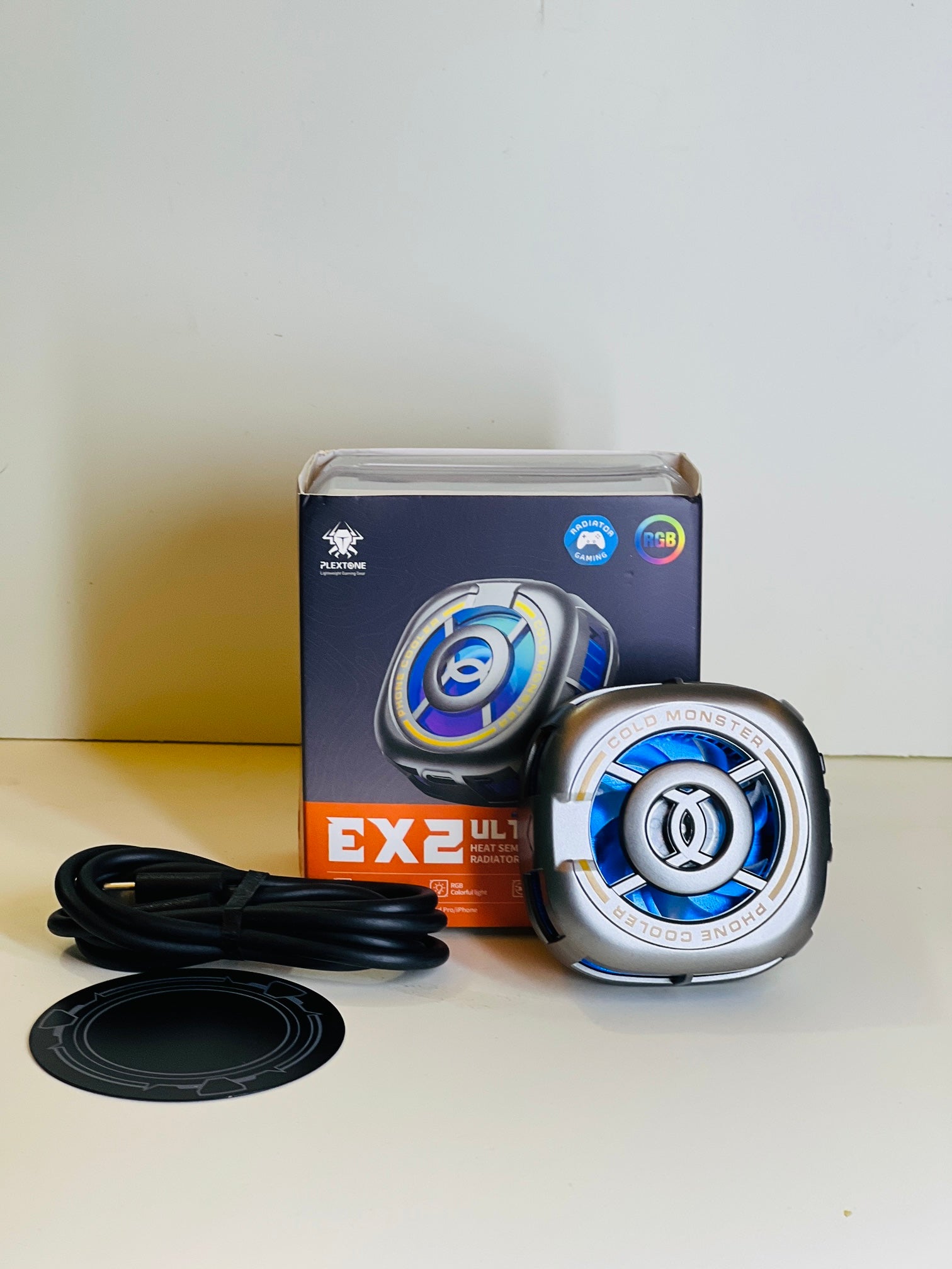 PLEXTONE EX2 Ultra RGB Magnetic Radiator Phone Cooler