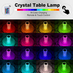 Rose Diamond Table Touch Lamp