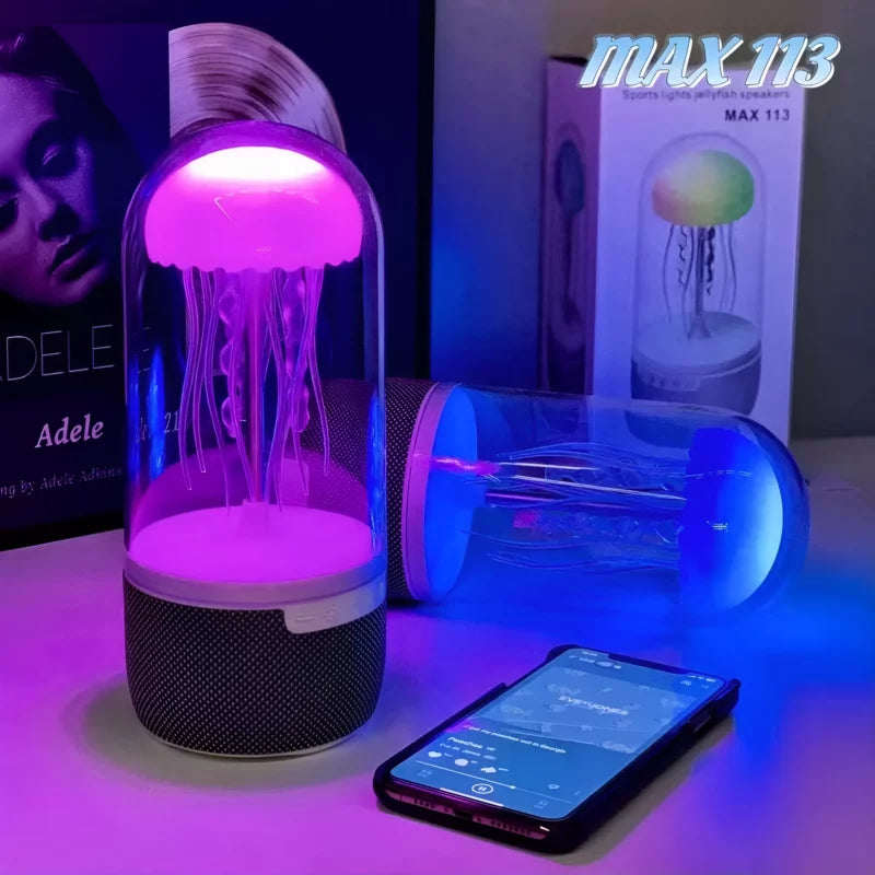 Max 113 Jellyfish Speaker with Colorful Octopus Lights. MAX-113 Smart Light Color Speaker Sound Instrument Max113